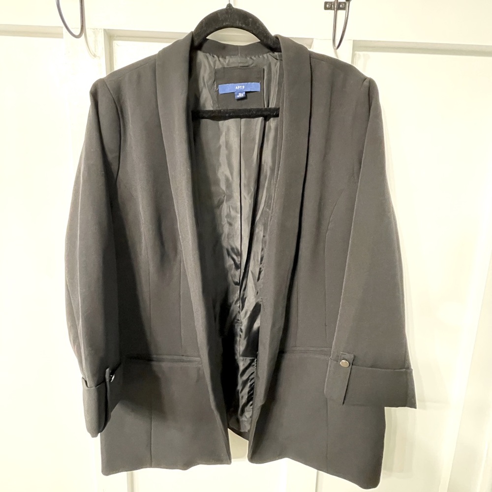 🔴 Black blazer 3/4 sleeve SZ XL